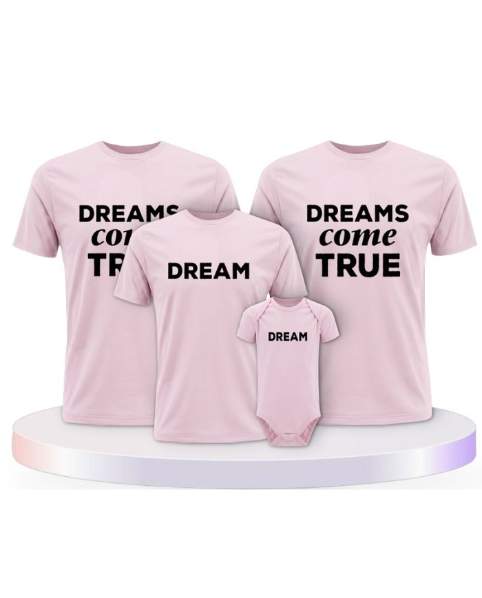 Familienlook T-Shirts mit Dreams Come True | Paarpulli