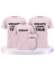 Familienlook T-Shirts mit Dreams Come True | Paarpulli