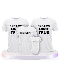 Familienlook T-Shirts mit Dreams Come True | Paarpulli