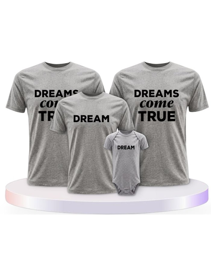 Familienlook T-Shirts mit Dreams Come True | Paarpulli