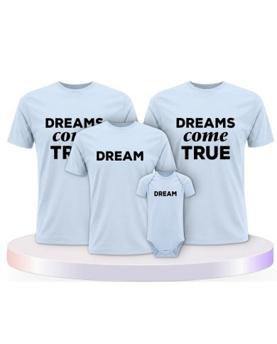 Familienlook T-Shirts mit Dreams Come True | Paarpulli