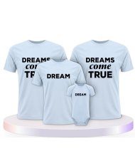 Familienlook T-Shirts mit Dreams Come True | Paarpulli