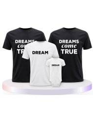 Familienlook T-Shirts mit Dreams Come True | Paarpulli