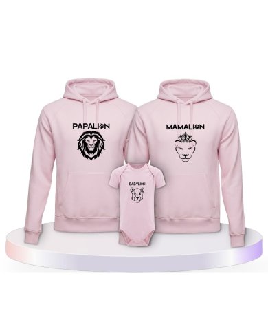 Löwen Set Partner Outfit für die Familie | Paarpulli