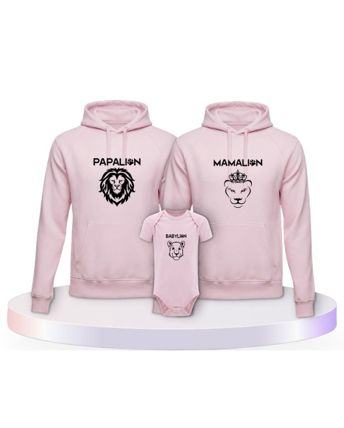 Löwen Set Partner Outfit für die Familie | Paarpulli