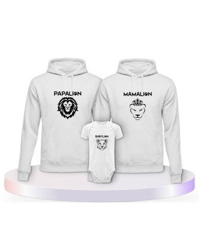 Löwen Set Partner Outfit für die Familie | Paarpulli
