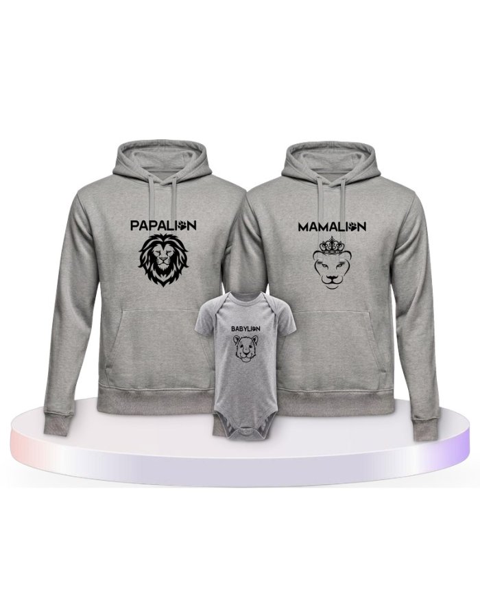 Löwen Set Partner Outfit für die Familie | Paarpulli