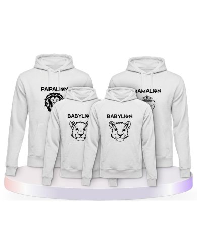 Löwen Set Partner Outfit für die Familie | Paarpulli