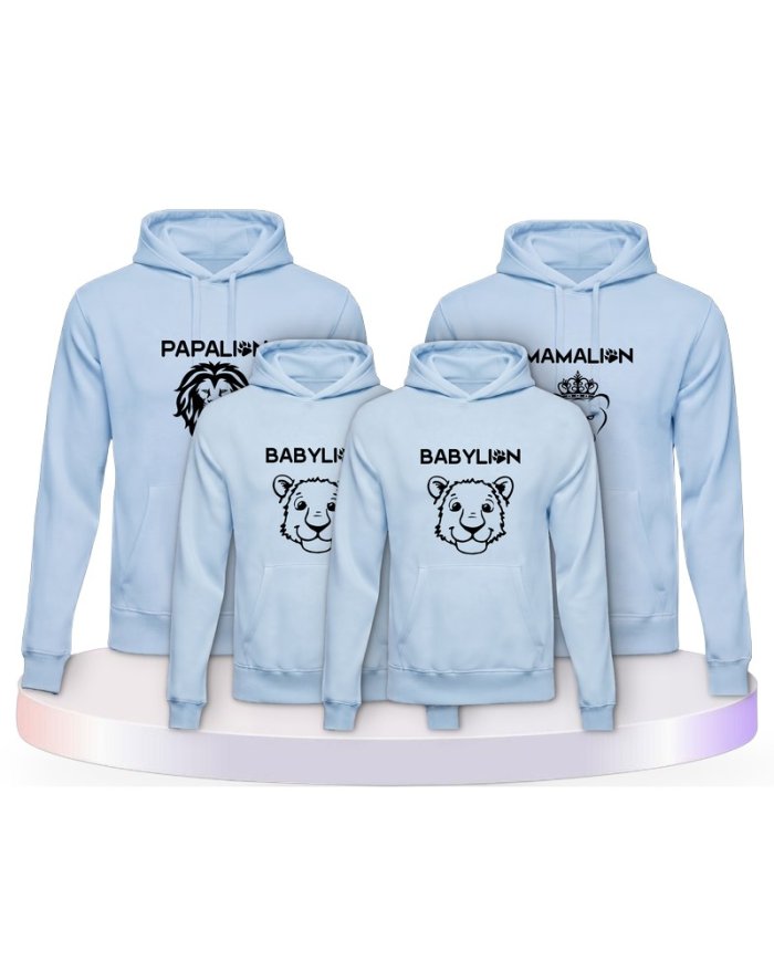 Löwen Set Partner Outfit für die Familie | Paarpulli