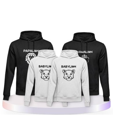 Löwen Set Partner Outfit für die Familie | Paarpulli