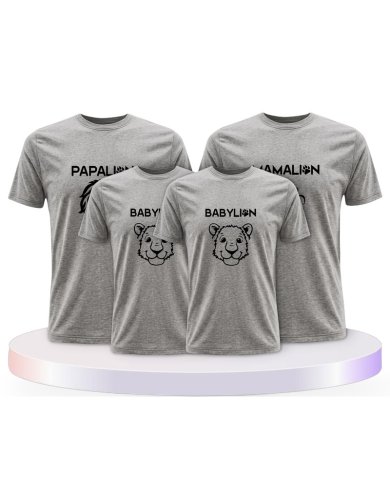Löwen Set Familienset T-Shirts | Paarpulli