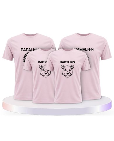 Löwen Set Familienset T-Shirts | Paarpulli