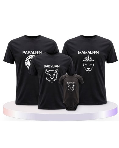 Löwen Set Partner Outfit für die Familie | Paarpulli