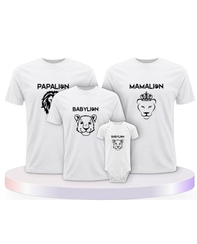 Löwen Set Partner Outfit für die Familie | Paarpulli