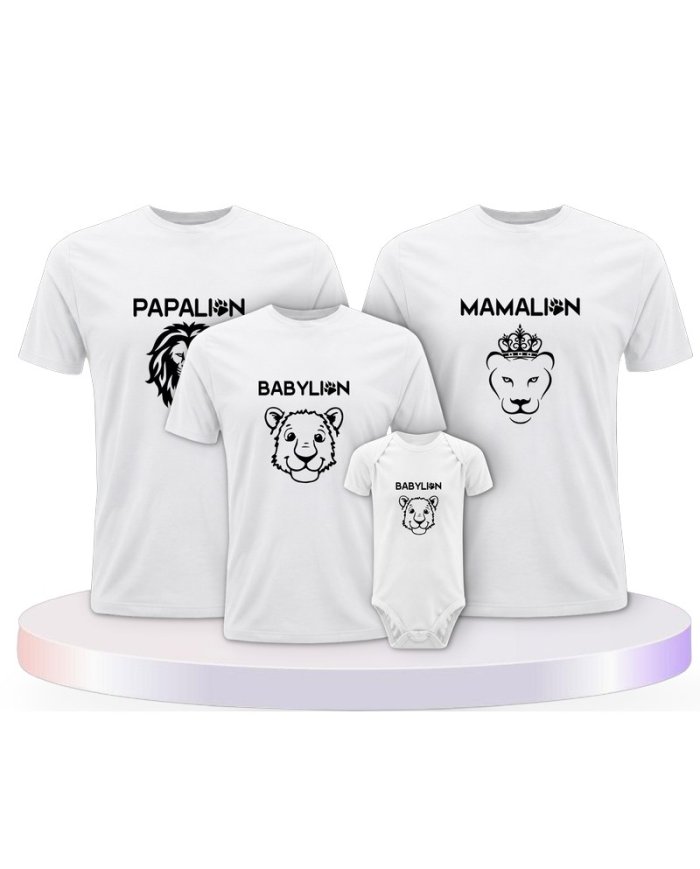 Löwen Set Partner Outfit für die Familie | Paarpulli