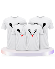 Rentier Weihnachts Familienset T-Shirts | Paarpulli
