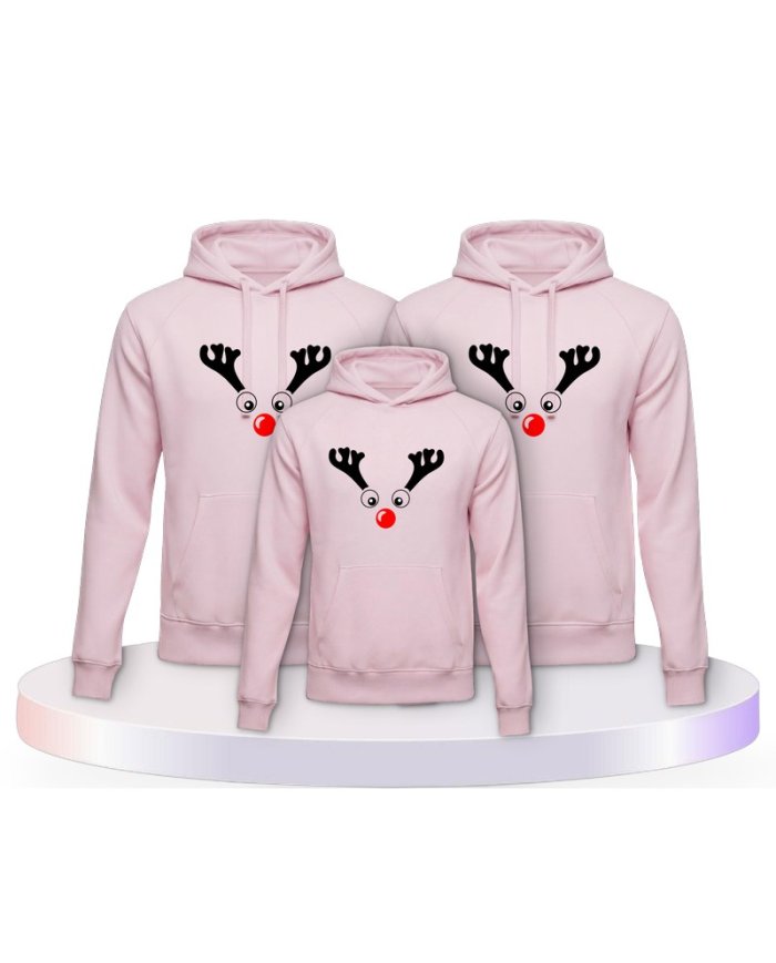 Rentier Weihnachts Set Familienlook Familienset Hoodies | Paarpulli