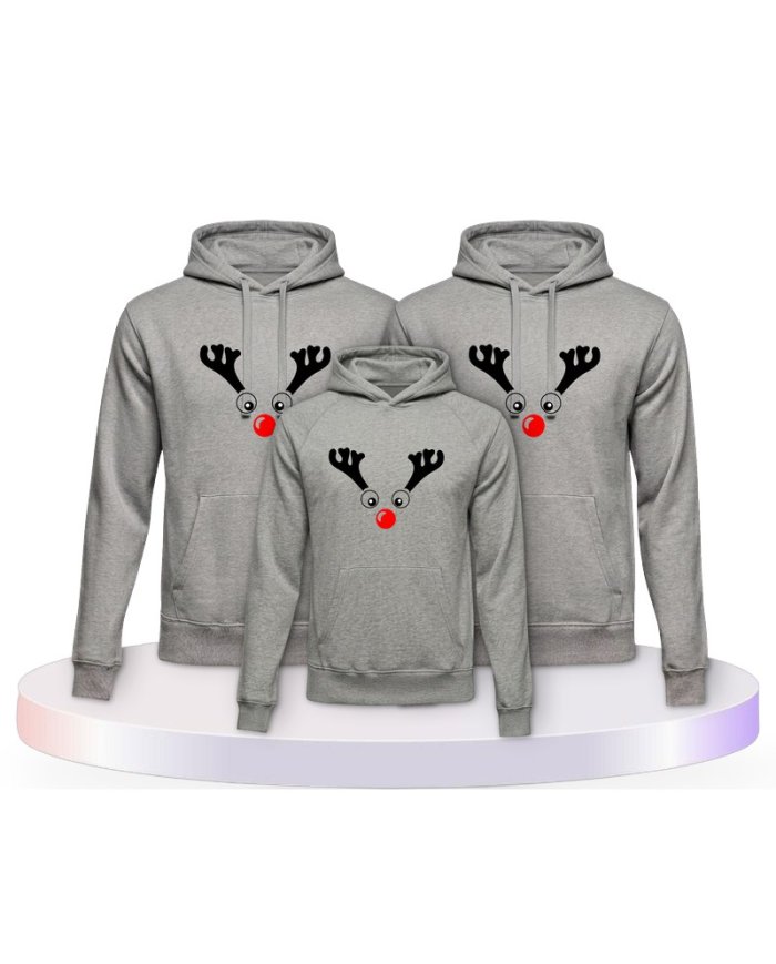 Rentier Weihnachts Set Familienlook Familienset Hoodies | Paarpulli