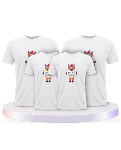Rentier Familie Weihnachtsshirts Familienset T-Shirts | Paarpulli