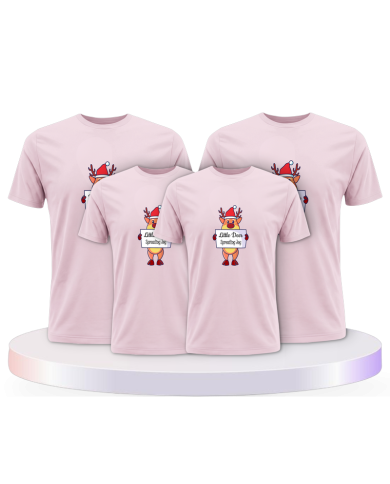 Rentier Familie Weihnachtsshirts Familienset T-Shirts | Paarpulli