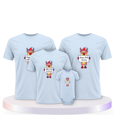 Rentier Familie Weihnachtsshirts + Familien T-Shirts | Paarpulli