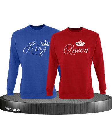 King Queen Rot blau