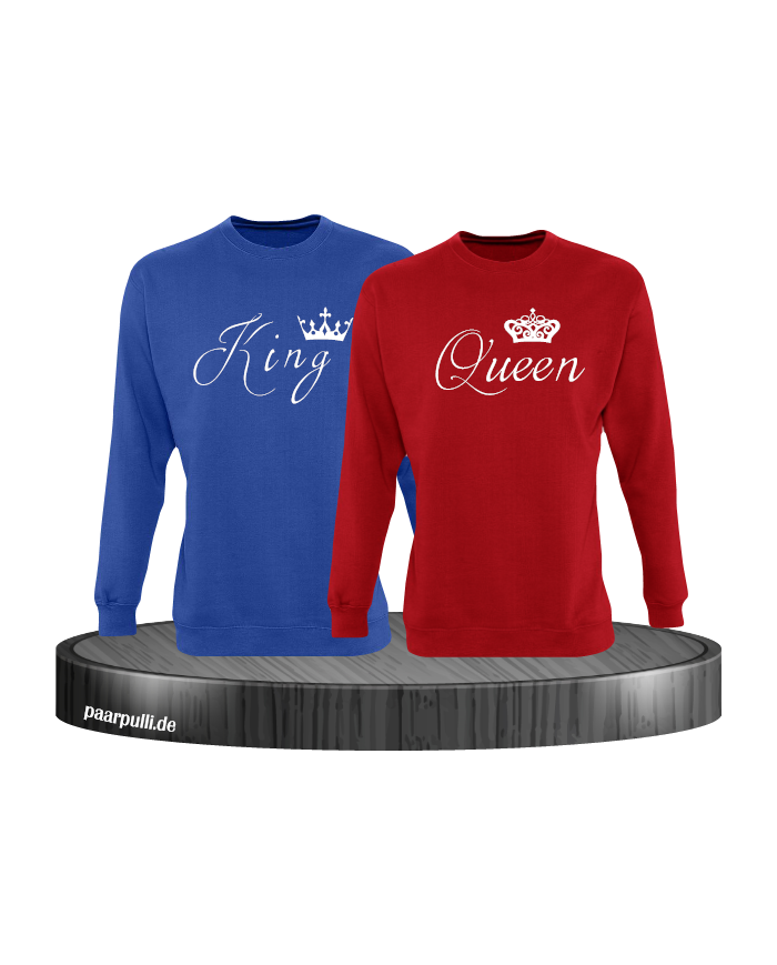 King Queen Rot blau