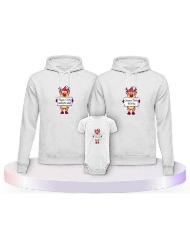 Rentier Familie Partner Outfit für die Familie | Paarpulli