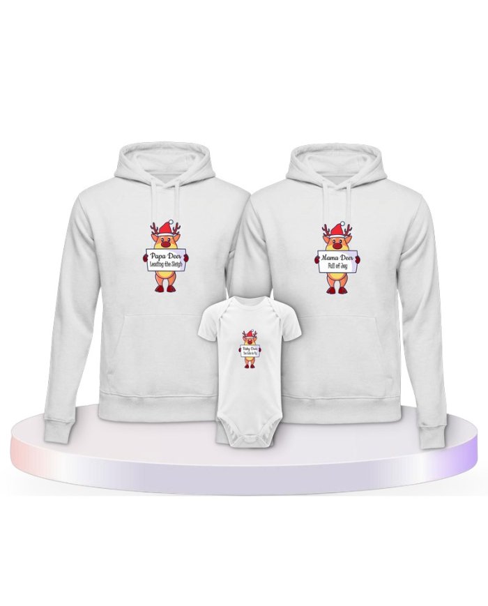 Rentier Familie Partner Outfit für die Familie | Paarpulli