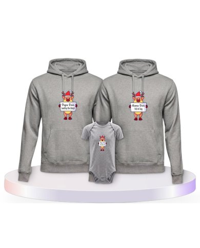Rentier Familie Partner Outfit für die Familie | Paarpulli