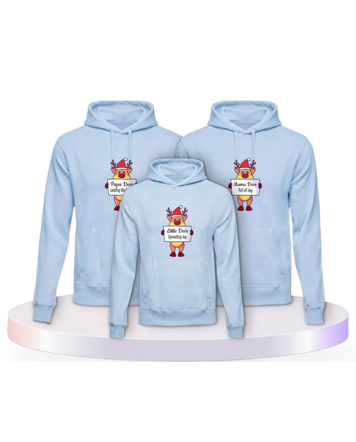 Rentier Familie Familienset Hoodies | Paarpulli