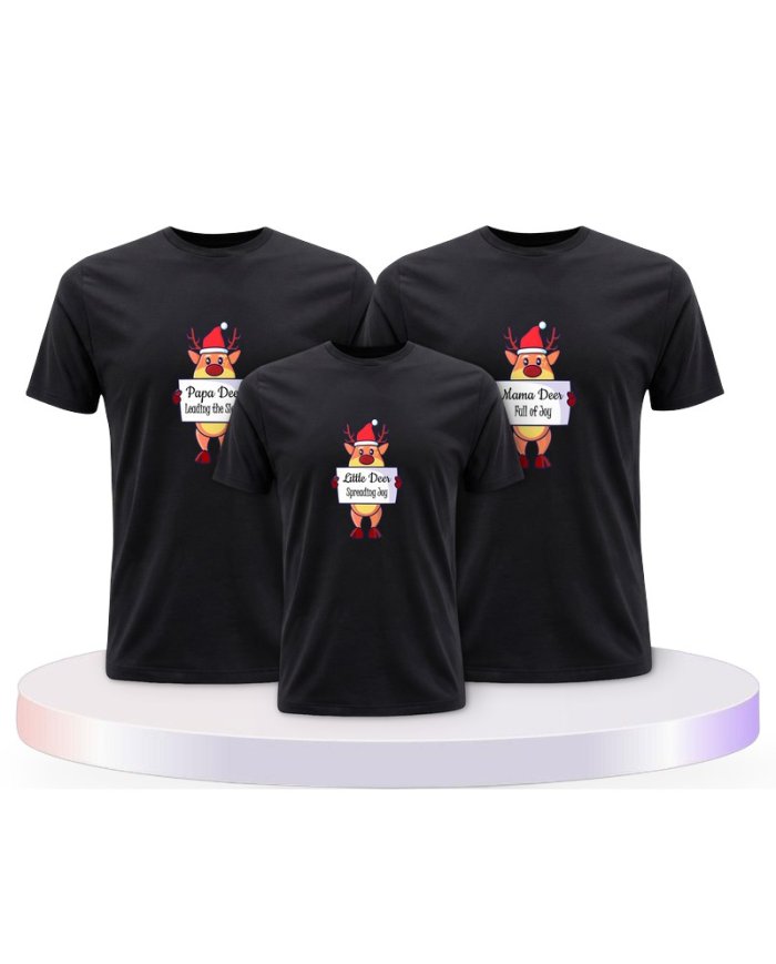 Rentier Familie Familienset T-Shirts | Paarpulli
