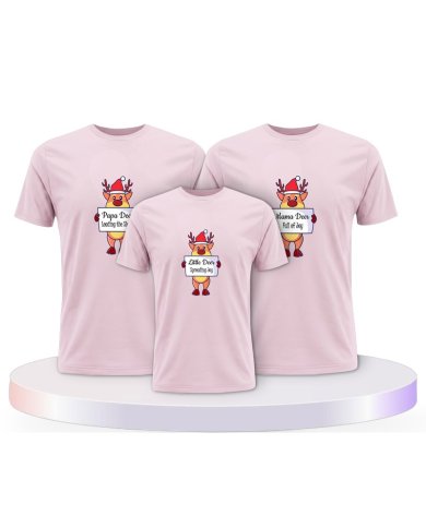 Rentier Familie Familienset T-Shirts | Paarpulli