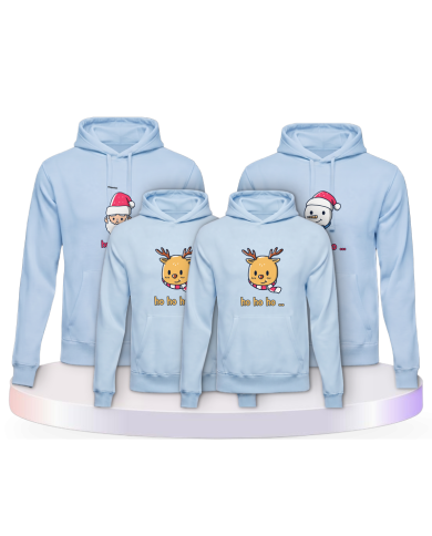 Ho Ho... Weihnachtshoodies Familienset Hoodies | Paarpulli