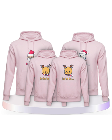 Ho Ho... Weihnachtshoodies Familienset Hoodies | Paarpulli