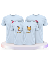Familienlook T-Shirts mit Ho Ho... Weihnachtsshirts | Paarpulli