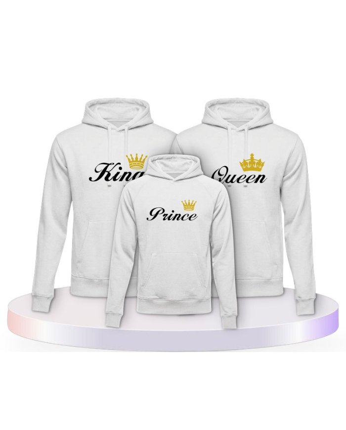 King Queen Prince Princess Partner Outfit für die Familie | Paarpulli