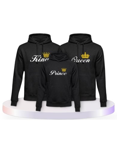 King Queen Prince Princess Partner Outfit für die Familie | Paarpulli