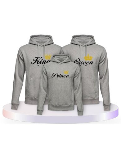 King Queen Prince Princess Partner Outfit für die Familie | Paarpulli