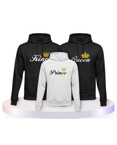 King Queen Prince Princess Partner Outfit für die Familie | Paarpulli