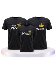 King Queen Prince Princess Familienset T-Shirts | Paarpulli