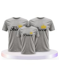 King Queen Prince Princess Familienset T-Shirts | Paarpulli