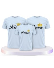 King Queen Prince Princess Familienset T-Shirts | Paarpulli