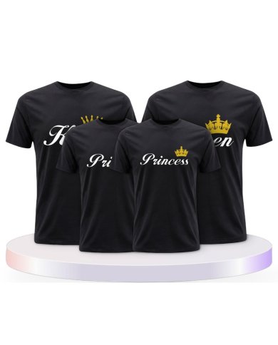 King Queen Prince Princess Partner Outfit für die Familie | Paarpulli