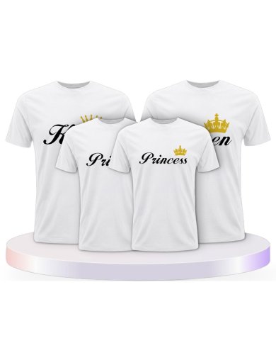 King Queen Prince Princess Partner Outfit für die Familie | Paarpulli