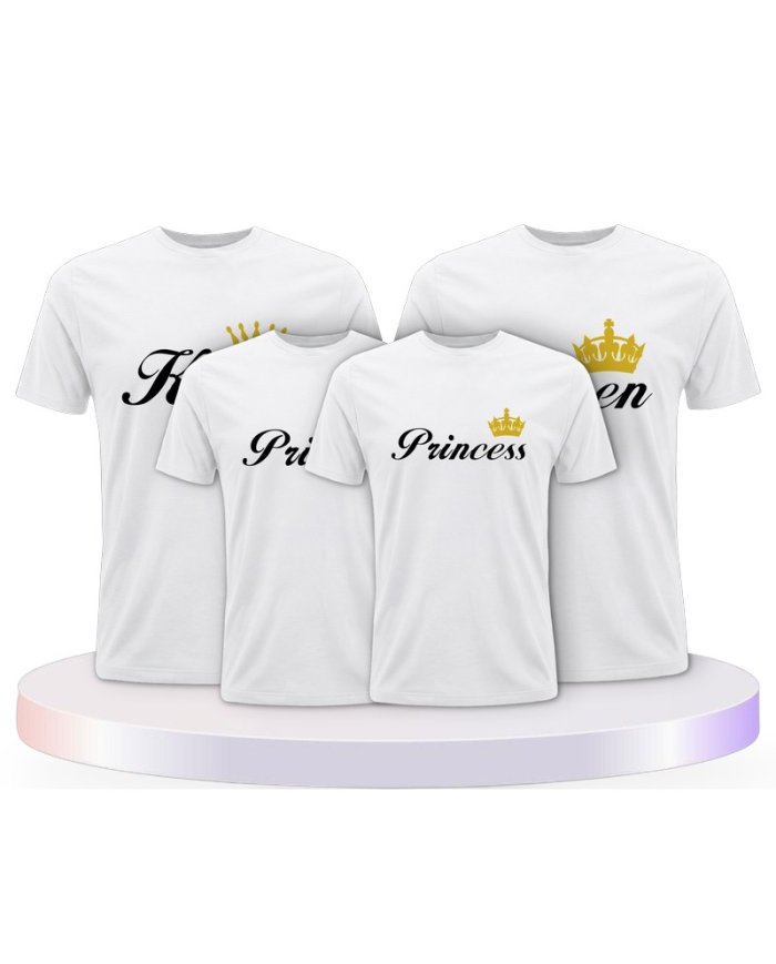 King Queen Prince Princess Partner Outfit für die Familie | Paarpulli