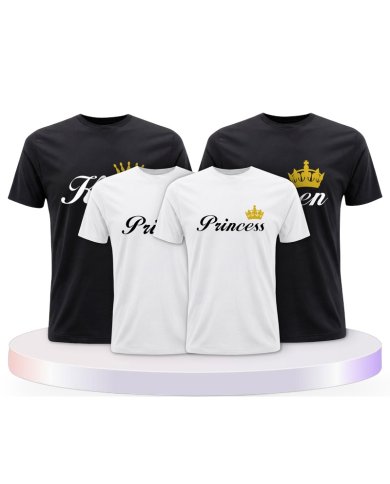 King Queen Prince Princess Partner Outfit für die Familie | Paarpulli