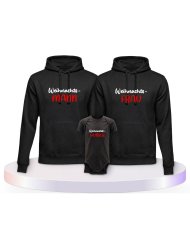 Familienlook Hoodies mit Weihnachtswunder | Paarpulli