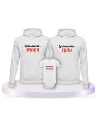 Familienlook Hoodies mit Weihnachtswunder | Paarpulli