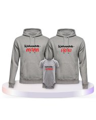 Familienlook Hoodies mit Weihnachtswunder | Paarpulli